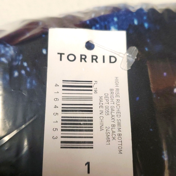 ❤️NWT VINTAGE TORRID SWIM BOTTOM BRIEF TUMMY CONTROL HIGH WAIST RUCHED PLUS SIZE - Picture 5 of 9